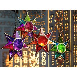 Marokkaanse stijl hangende ster lantaarn