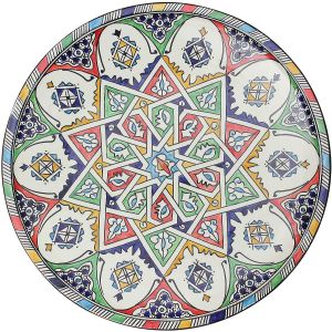 Marokkaanse aardewerk serveer schaal  Fes Ø35